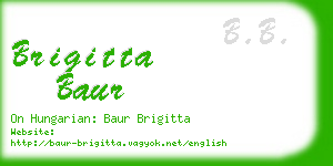 brigitta baur business card